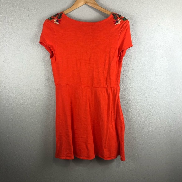 Zara Knit Embroidered Wrap Dress - Picture 6 of 10